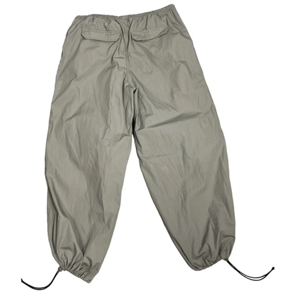 Divided H&M 90’s Y2K Parachute Pants Green Wide Leg Drawstring M - Picture 5 of 12